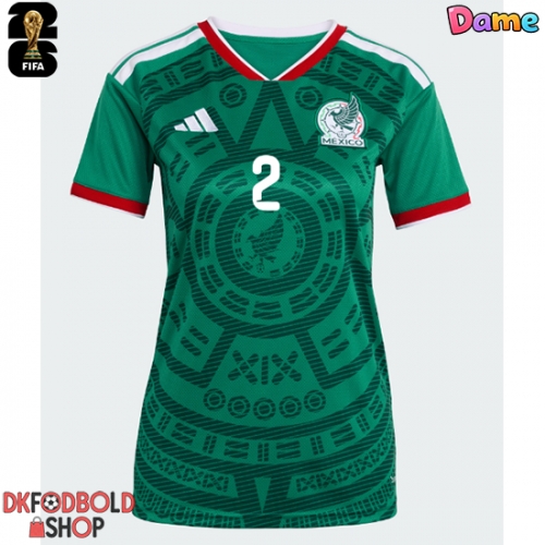 Mexico Jorge Sanchez #2 Hjemmebanetrøje Dame VM 2026 Kort ærmer